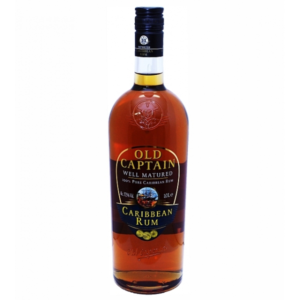 Old Captain Dark Caribbean Rum 37,5% 100cl