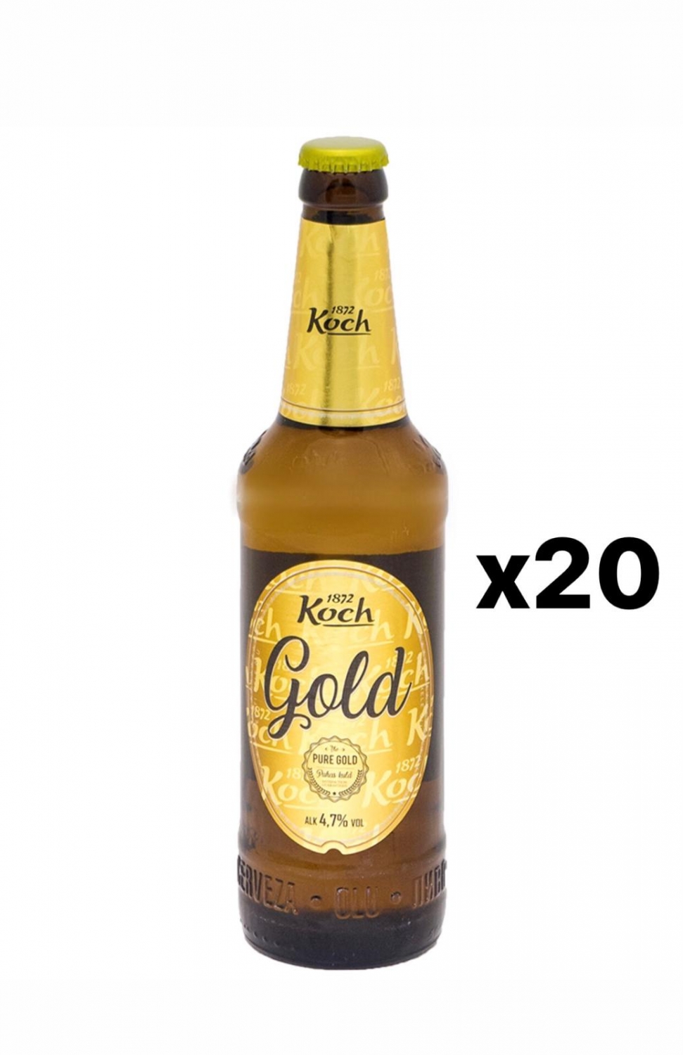 Koch Gold 4.7% 20x50cl Glass