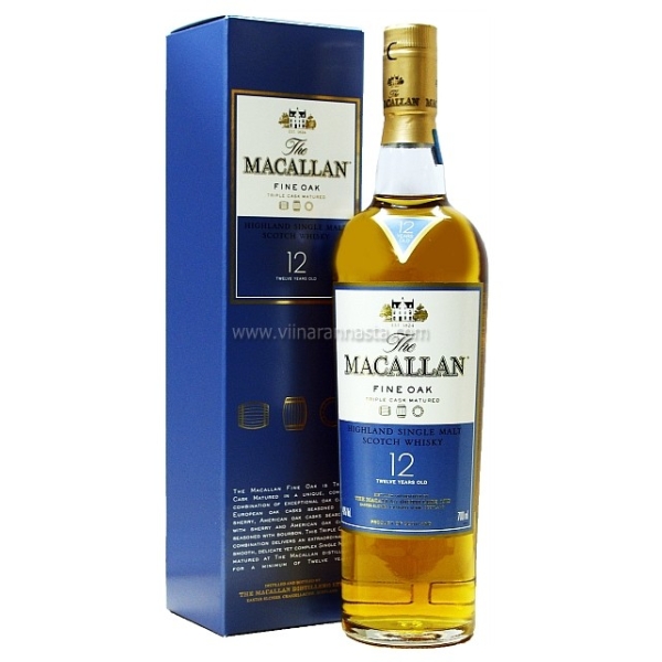 Macallan 12YO Triple Cask Matured Single Malt Whisky 40% 70cl