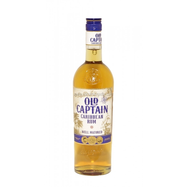 Old Captain Well Matured Brown Rum 37.5% 100cl