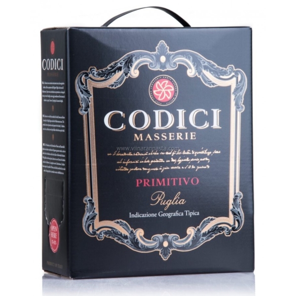 Codici Masserie Primitivo Puglia 13,5% 300cl